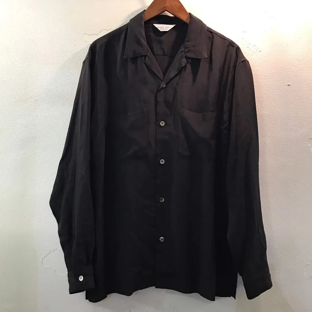 UNUSED UNUSED 17SS OPEN COLLAR SHIRT