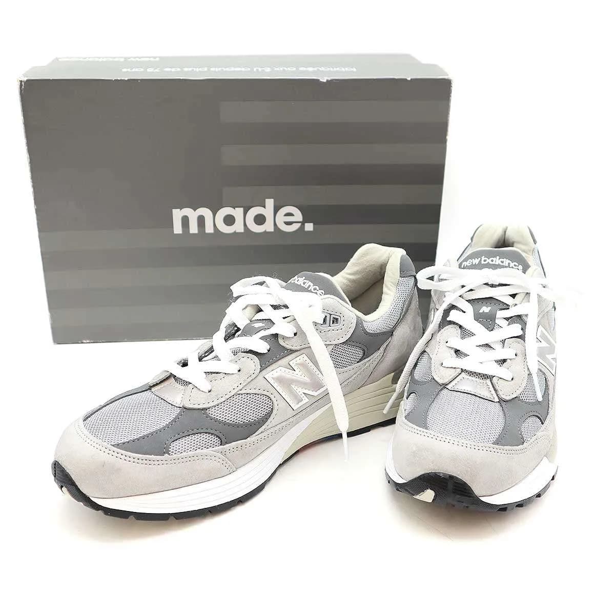 New Balance ニューバランス M992GR ローカットスウェードスニーカー