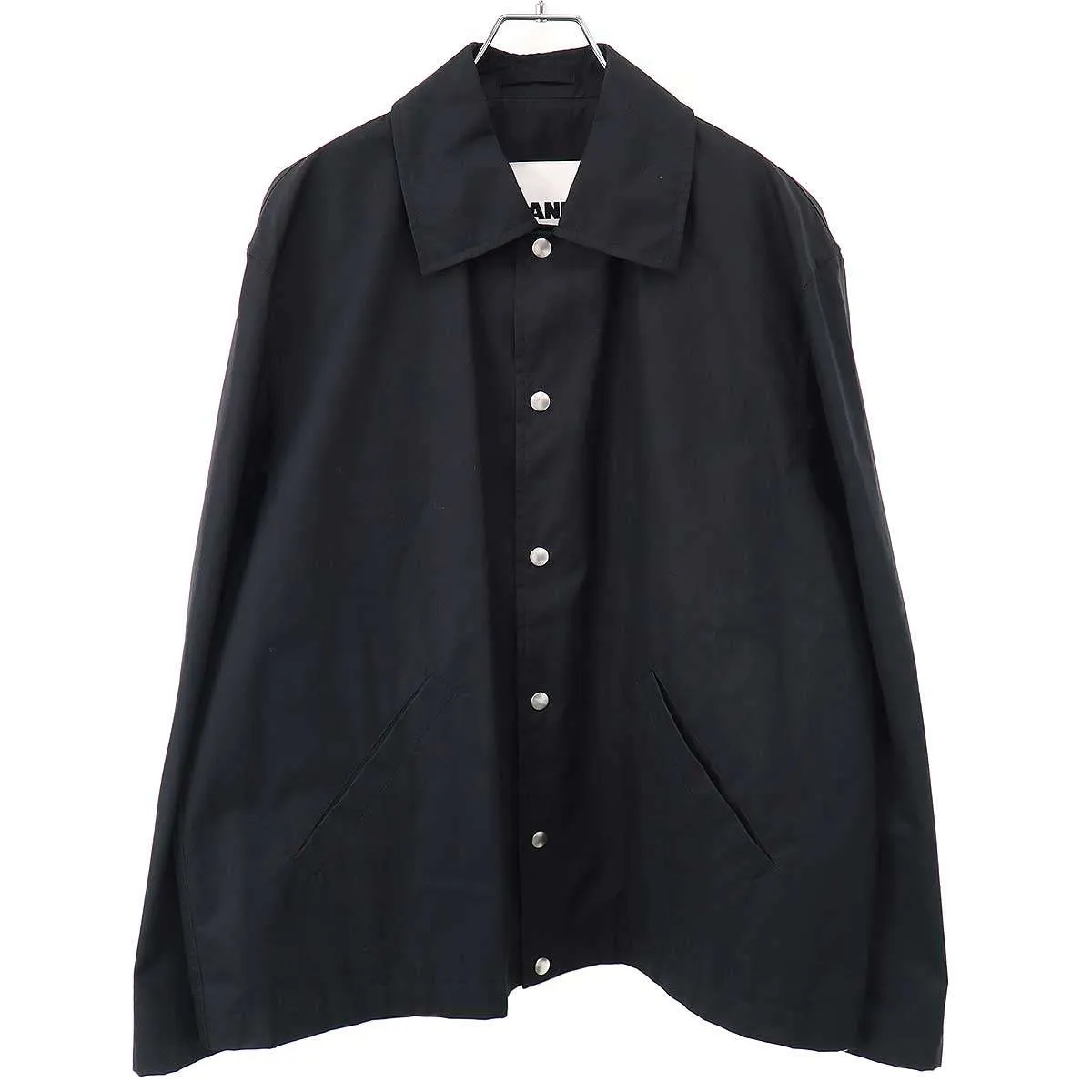 JIL SANDER ジルサンダー 23SS W BLOUSON 03 PNT バックロゴ コットンポプリンコーチジャケット J23BN0003 J45071