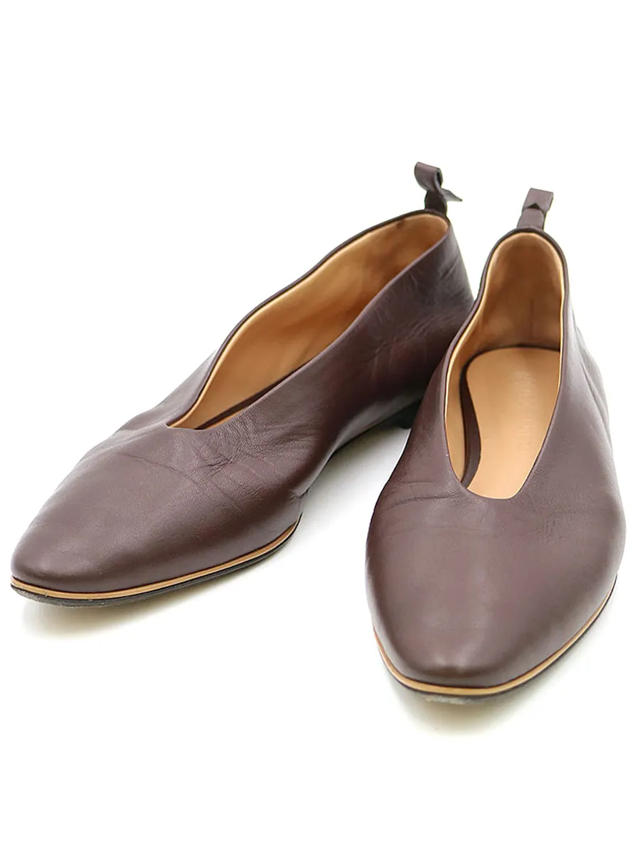 BOTTEGA VENETA ボッテガヴェネタ アーモンド フラットシューズ
