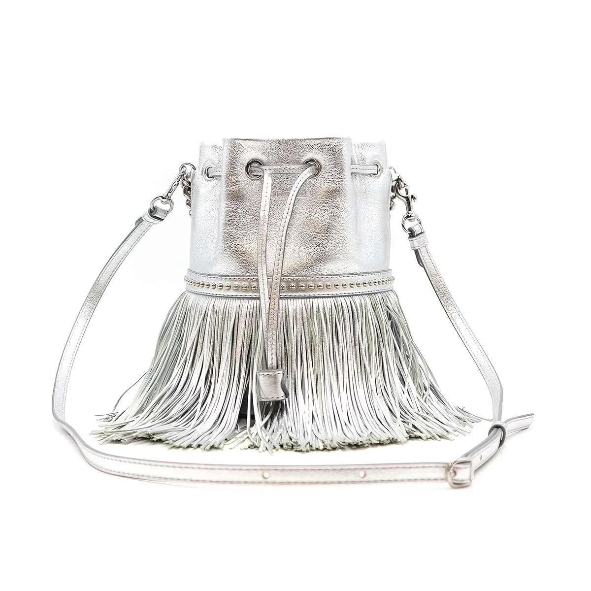 J & M DAVIDSON ジェイアンドエムデヴィッドソン FRINGE CARNIVAL M フリンジカーニバルレザーショルダーバッグ