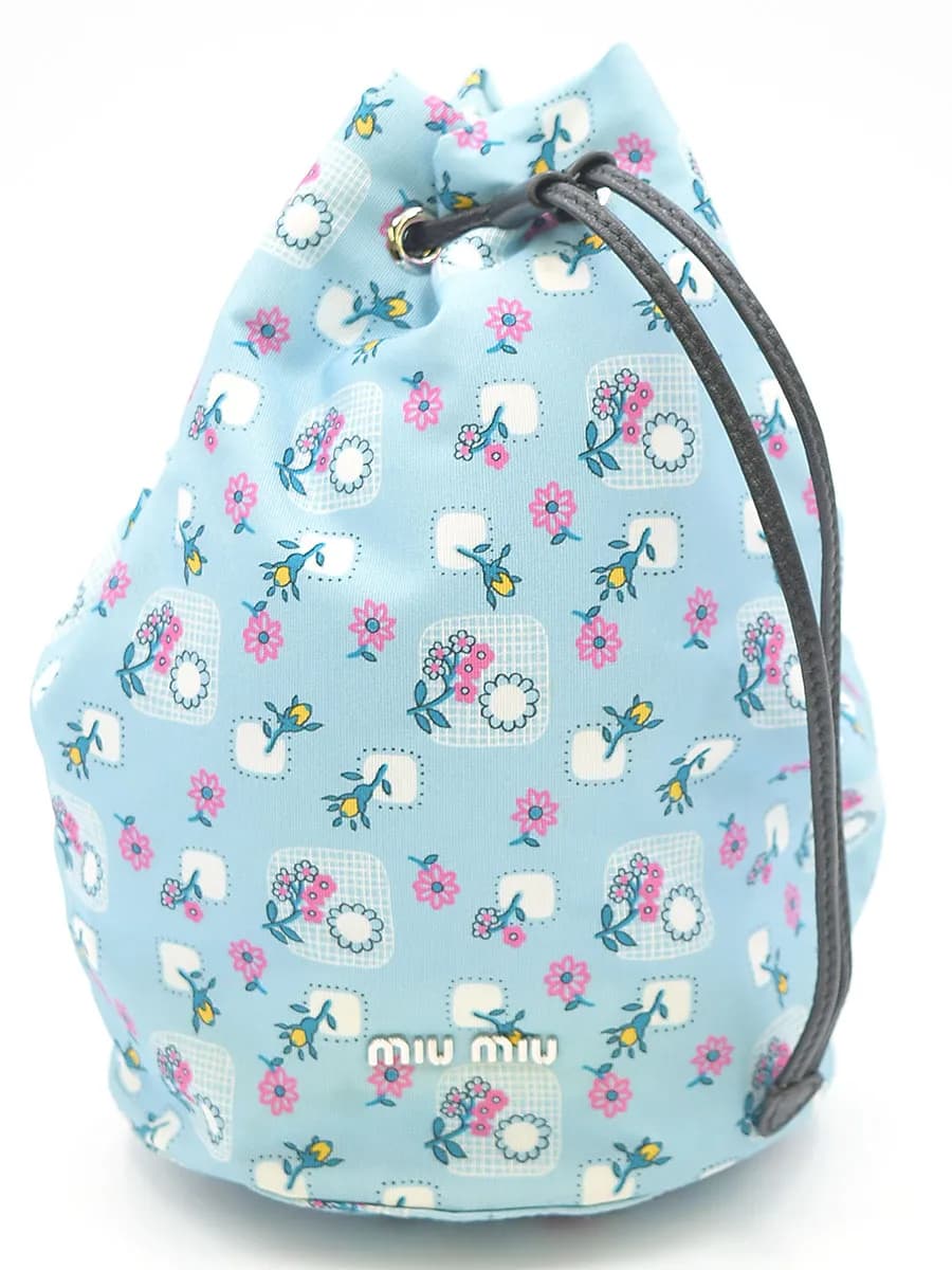 miu miu ミュウミュウ FAILLE PRINT ナイロンポーチ