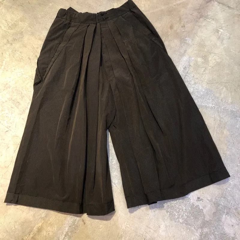 Yohji Yamamoto Yohji Yamamoto POUR HOMME 12SS ストライプ袴パンツ