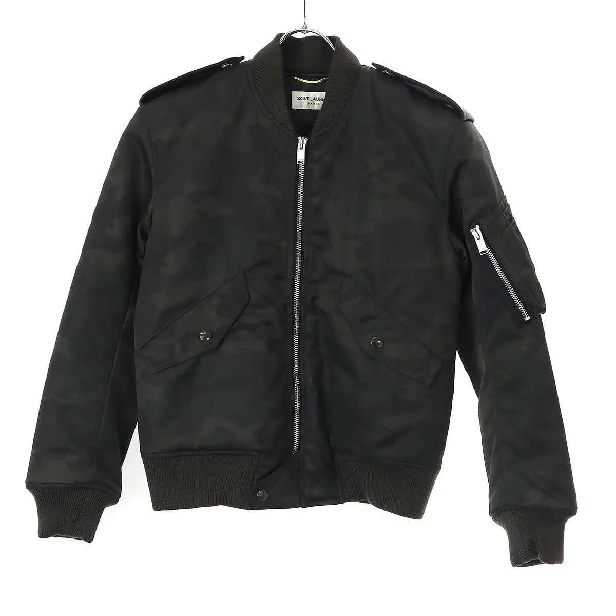 SAINT LAURENT サンローラン パリ 17AW CLASSIC BOMBER カモフラクラシックボンバージャケット