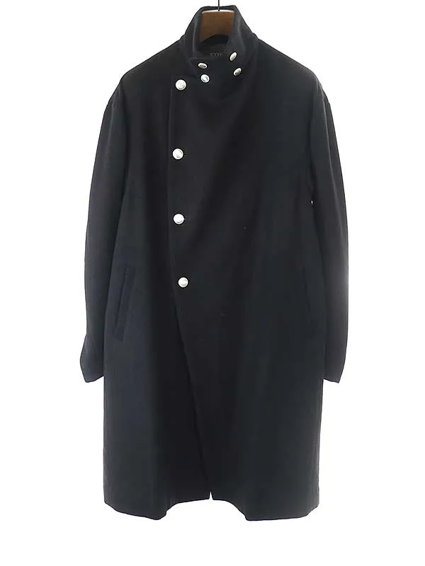 Yohji Yamamoto ヨウジヤマモト ウール スタンドカラーコート