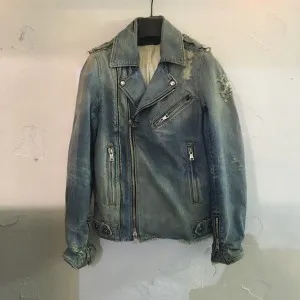 BALMAIN HOMME 16SS BALMAIN HOMME Denim Riders Jacket
