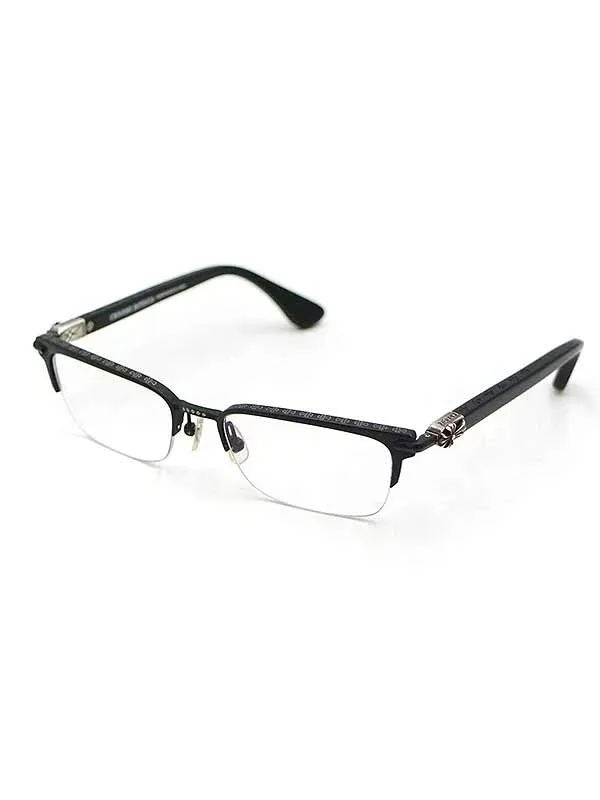 CHROME HEARTS クロムハーツ SUGAR WALLS CHクロステンプルハーフリム眼鏡