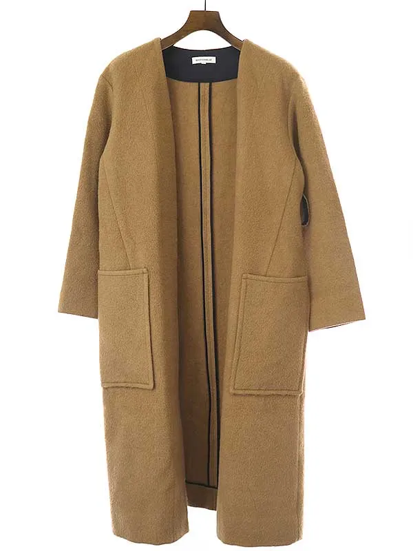 MADISON BLUE マディソンブルー 17AW カラーレス ベルテッドベビーキャメルコート