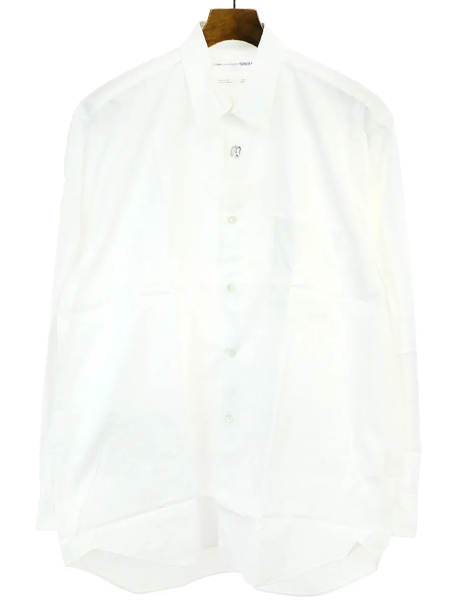 COMME des GARCONS コムデギャルソン シャツ ボタン装飾デザイン長袖シャツ