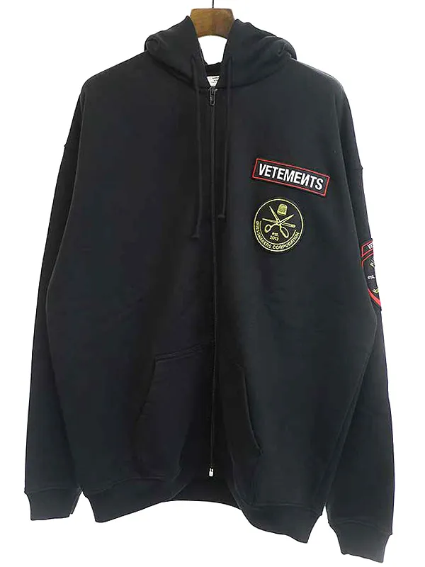 VETEMENTS ヴェトモン 20SS DRESSMAKERS ジップアップスウェットパーカー