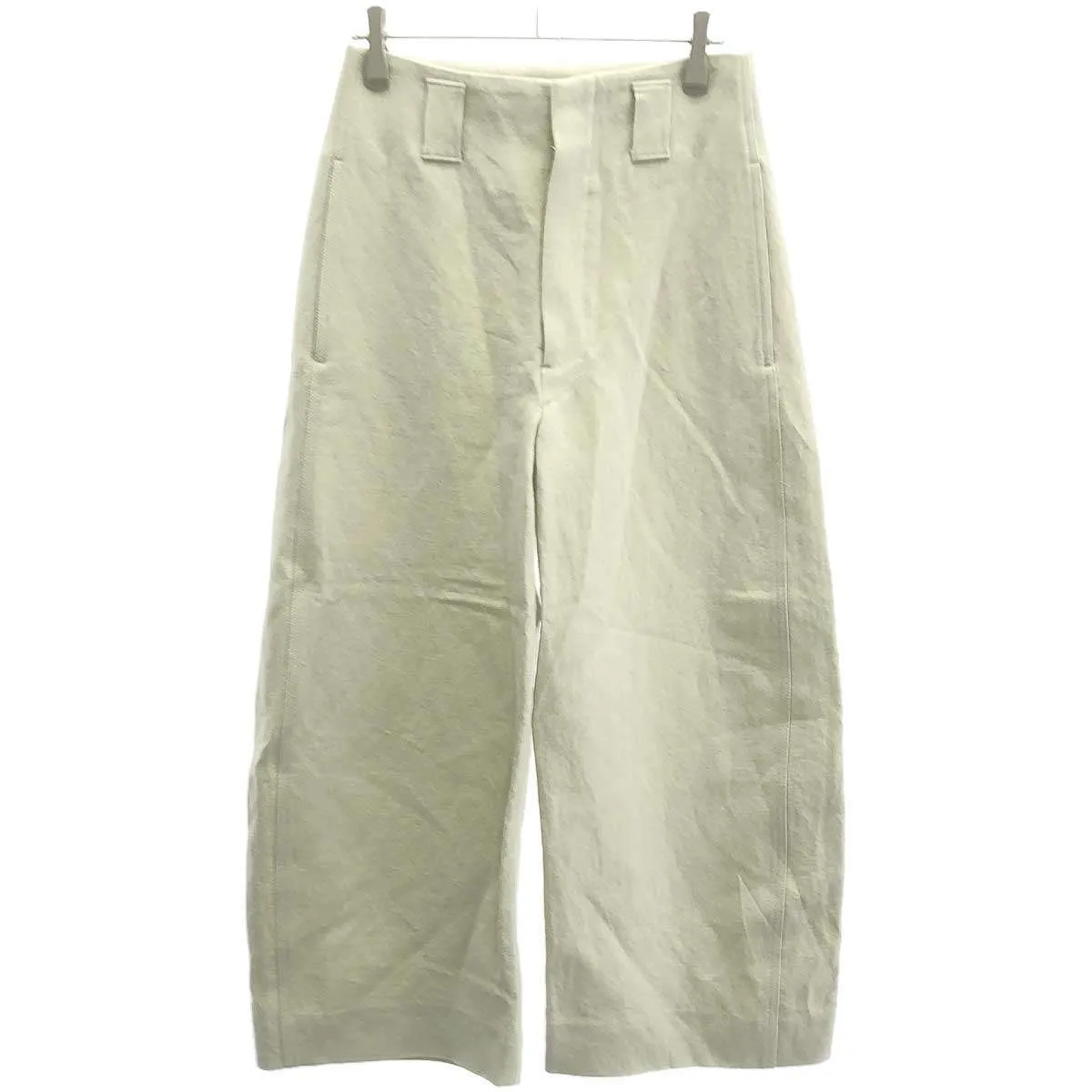 LEMAIRE ルメール Cropped Curved Pants ウールリネンクロップドパンツ