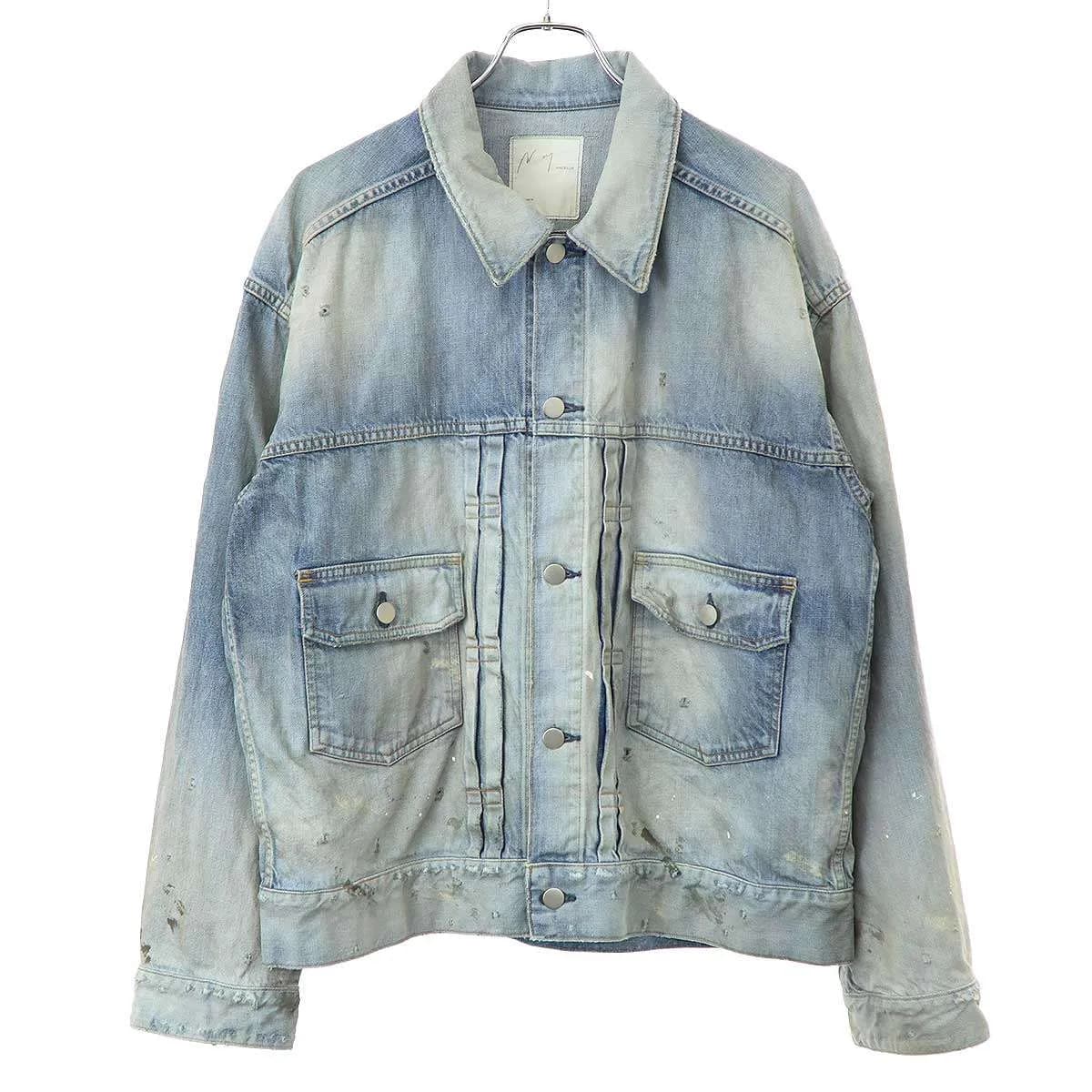 ANCELLM アンセルム 25SS AGING DENIM JACKET&AGING STRAIGHT 5P DENIM PANTS エイジングデニムセットアップ