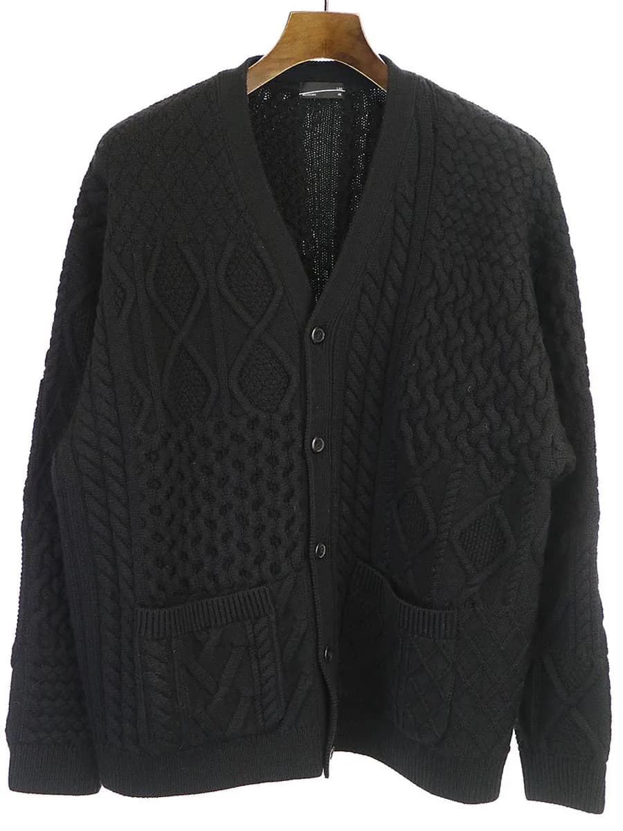 LAD MUSICIAN ラッドミュージシャン SAMPLE 16AW ケーブル編みニットカーディガン