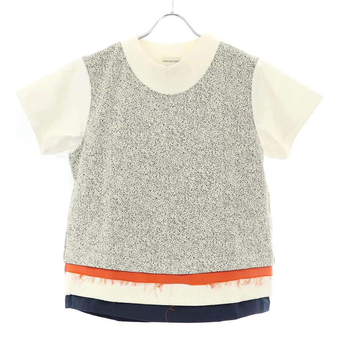 NAMACHEKO ナマチェコ 20SS OONGA SHIRT デザインニットトップス