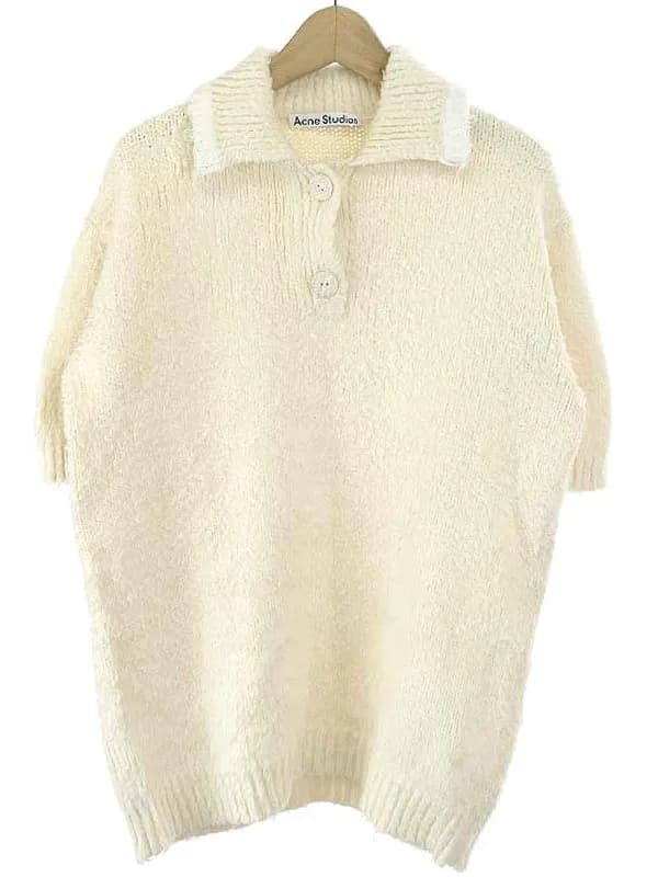Acne Studios アクネ ストゥディオズ ブラッシュコットンニットポロシャツ
