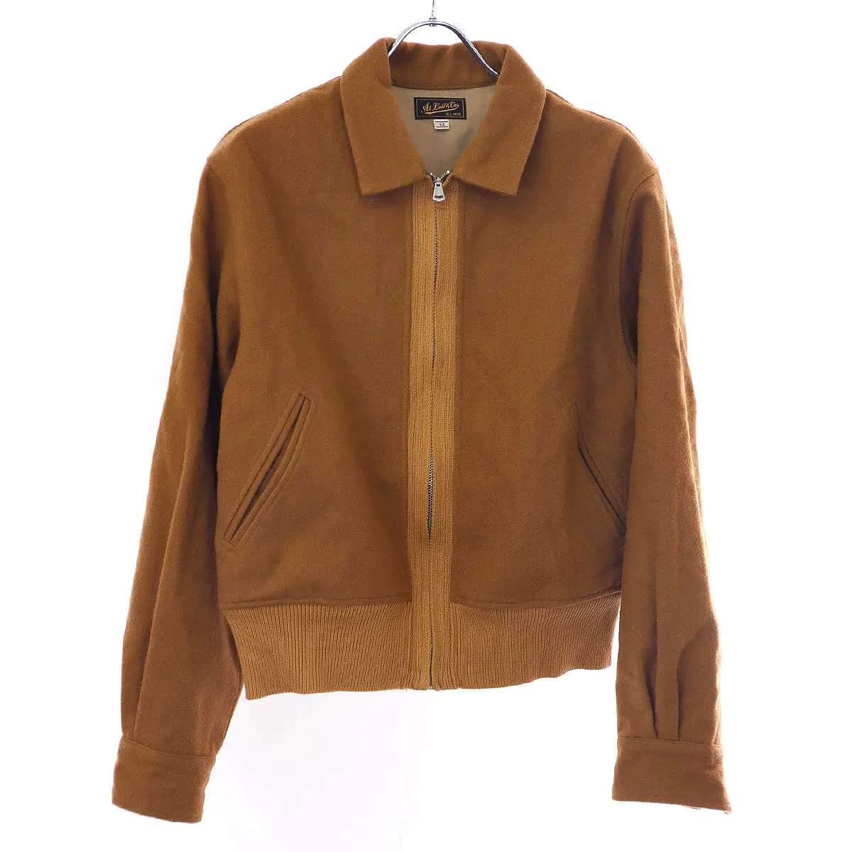 AtLast&Co アットラスト SPORTS Jacket ジップアップウールブルゾン