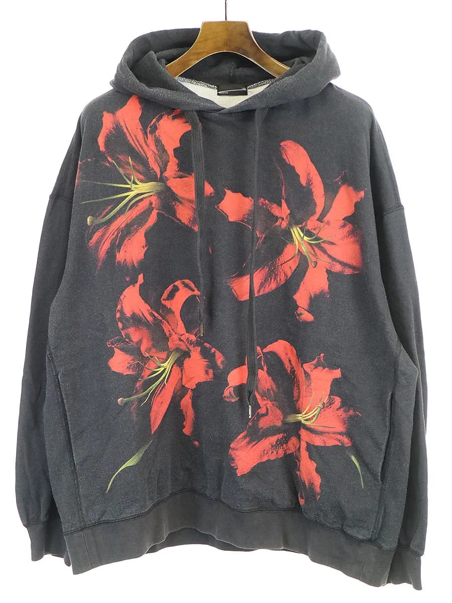 LAD MUSICIAN ラッドミュージシャン 18SS スーパービッグリリィプリントパーカー