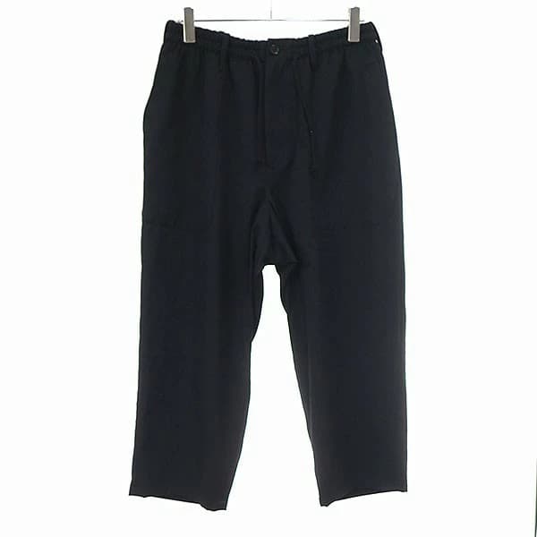 Yohji Yamamoto ヨウジヤマモト プールオム 24SS WOOL GABARDINE OUT POCKET PANTS ウールギャバジンアウトポケットパンツ HS-P84-100