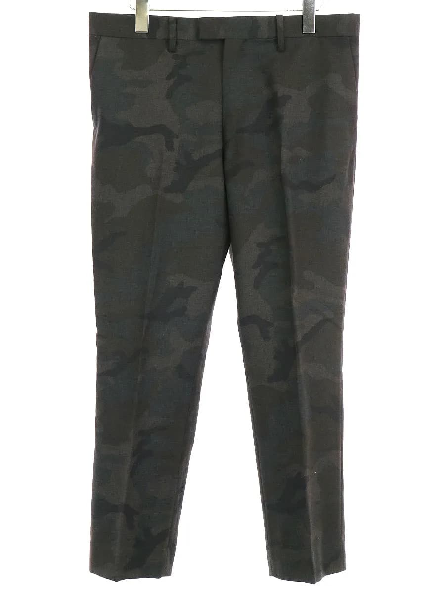 soe ソーイ 17SS カモフラ柄スラックスパンツ