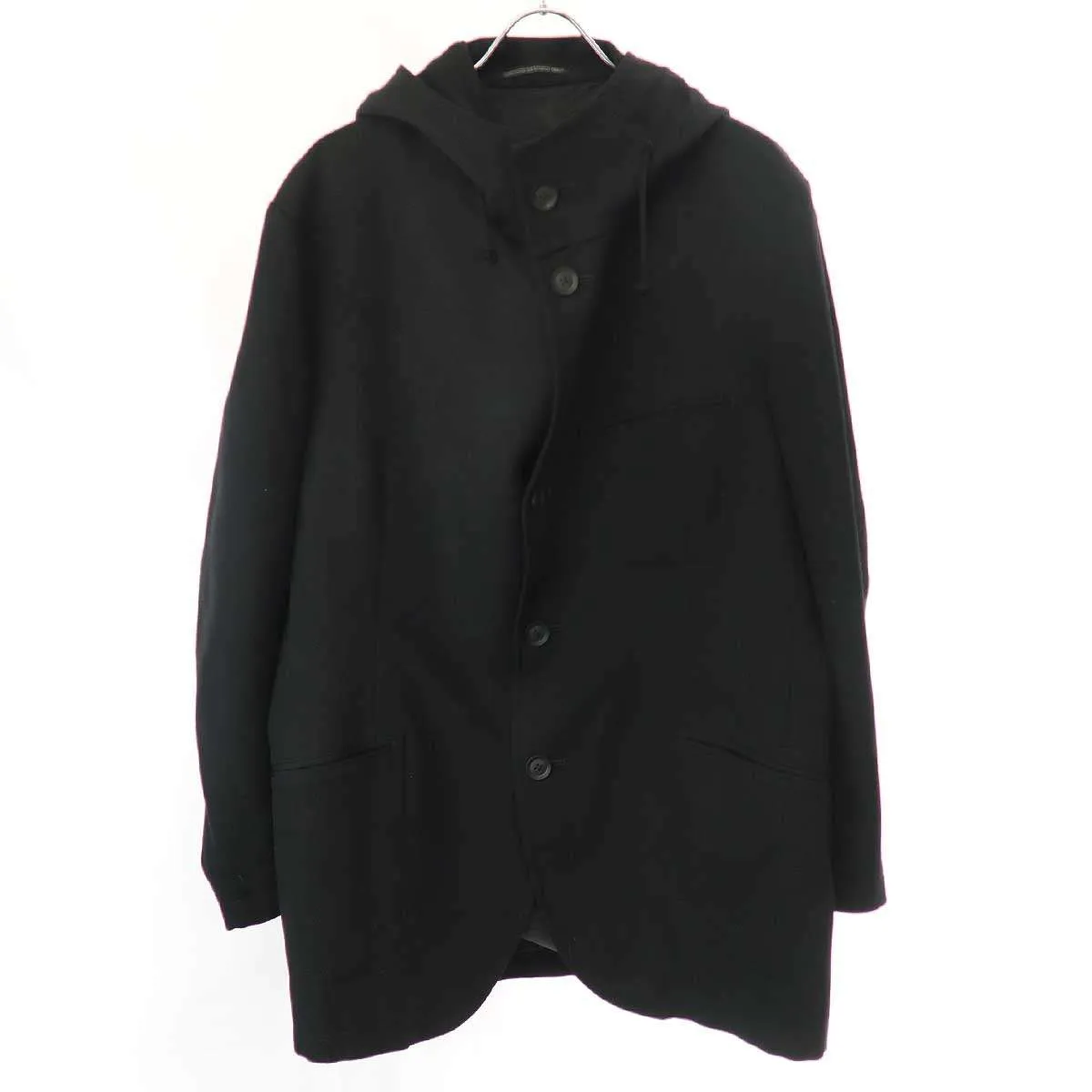 Yohji Yamamoto ヨウジヤマモト プールオム 22AW フーデッドウールジャケット