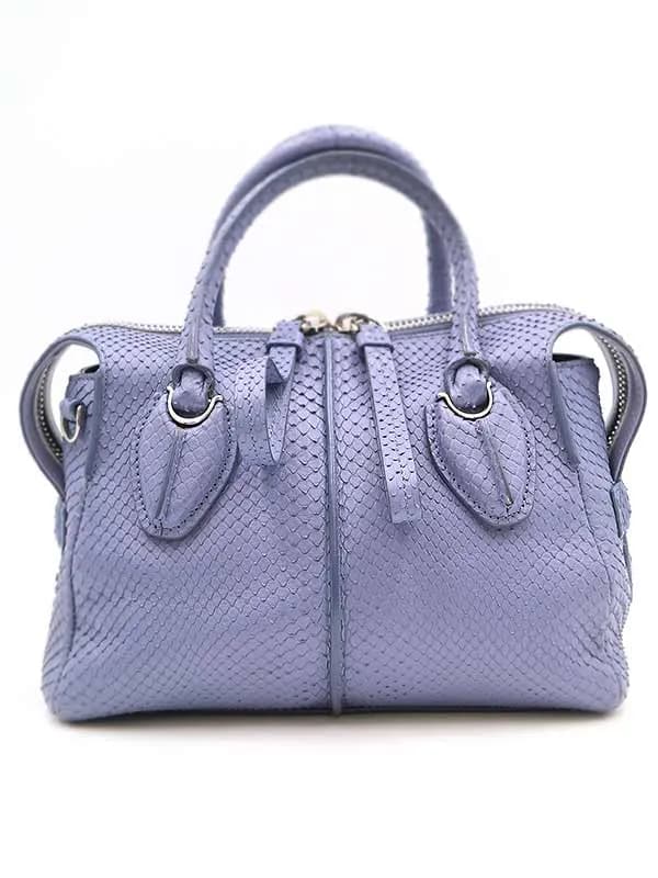 TOD'S トッズ D-Styling/Dスタイリング ミニ リアルパイソンレザー2WAYショルダーバッグ