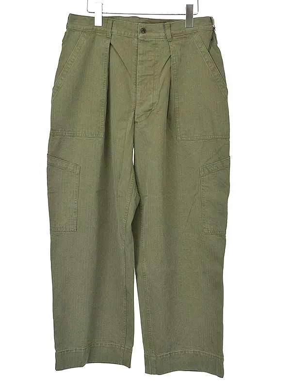 A.PRESSE ア プレッセ 22AW USAF Hemmed Bottoms ヘリンボーンベイカーパンツ
