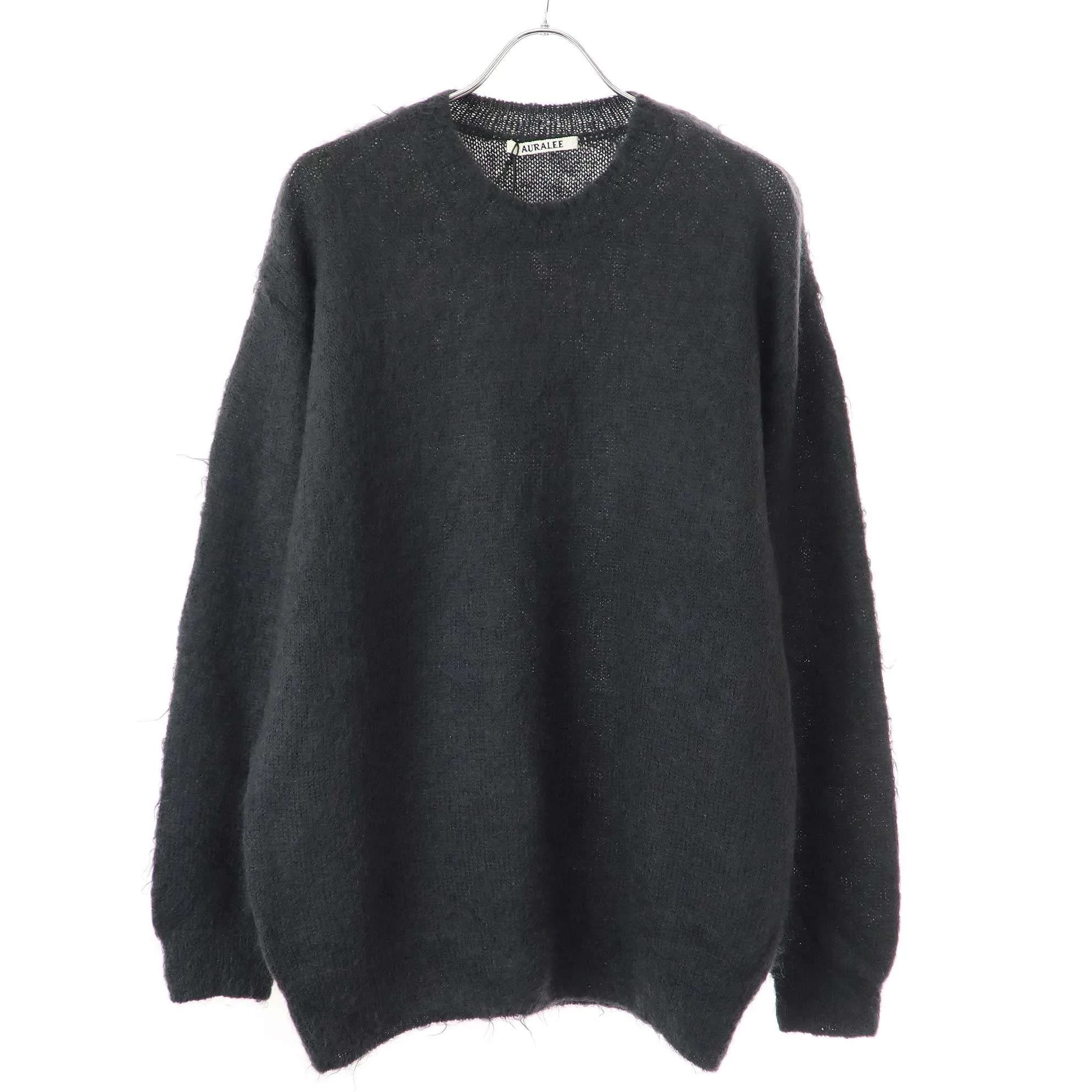 AURALEE オーラリー 24AW BRUSHED SUPER KID MOHAIR KNIT P/O ブラッシュドスーパーキッドモヘヤニットセーター