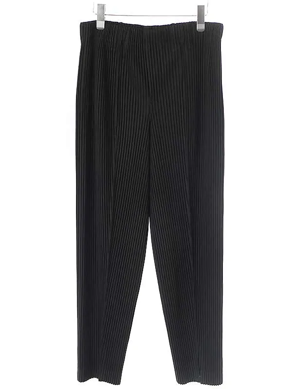 ISSEY MIYAKE オム プリッセ イッセイ ミヤケ 21AW スリット入りプリーツポリエステルイージーパンツ