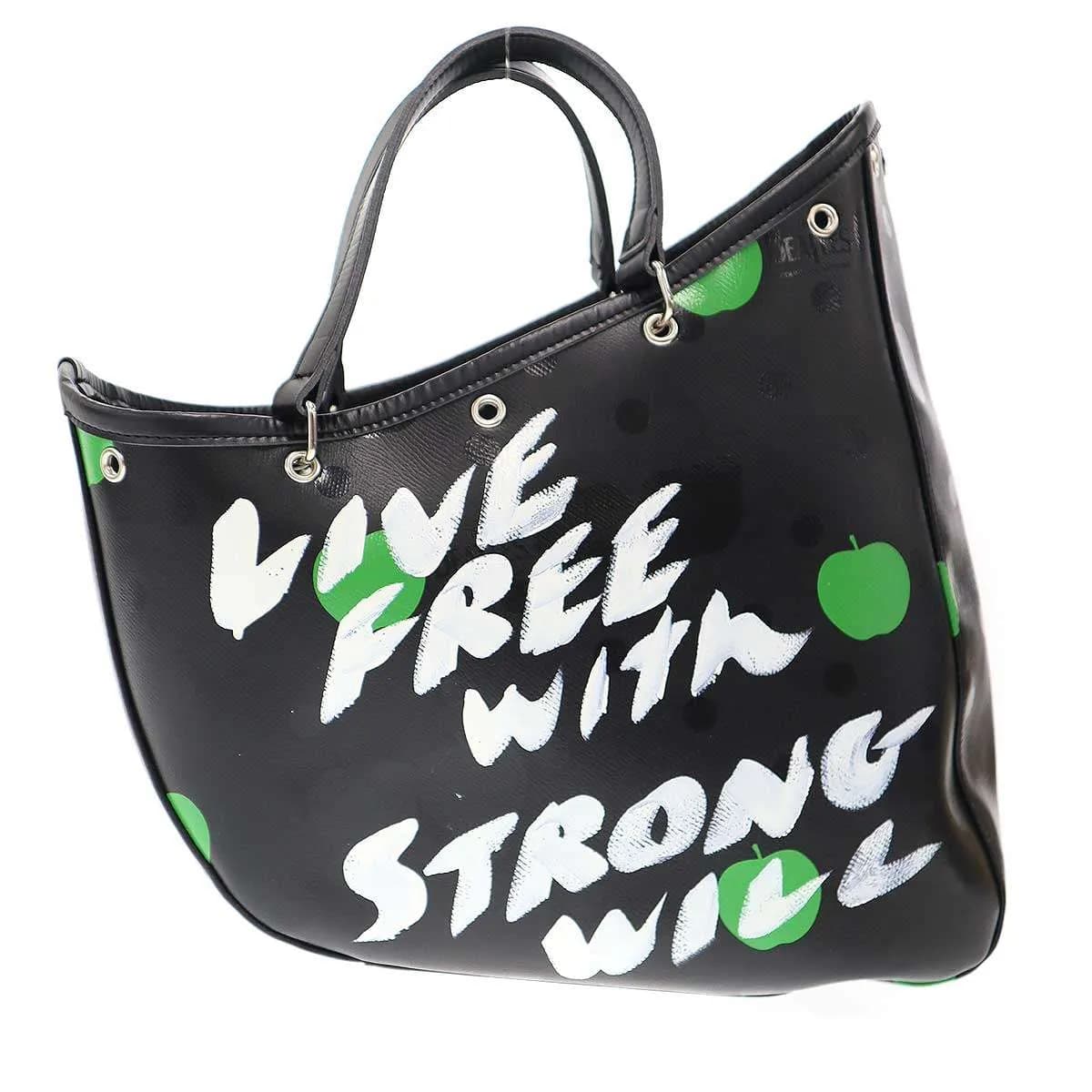 COMME des GARCONS コムデギャルソン The Beatles LIVE FREE with STRONG WILL メッセージ トートバッグ VZ-K250-051