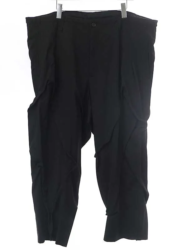 Yohji Yamamoto ヨウジヤマモト プールオム 23SS ウールギャバジンランダムタックパンツ