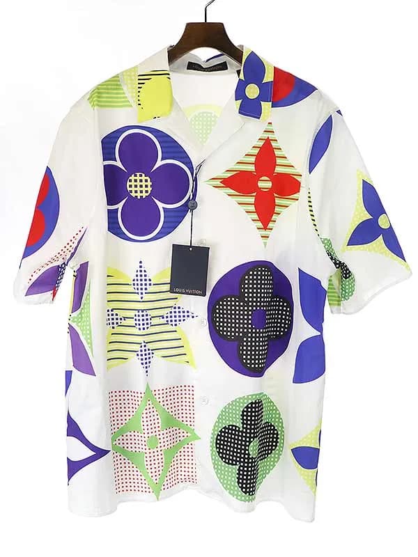 LOUIS VUITTON ルイヴィトン 20SS ハワイアンフィット マルチカラーモノグラムシャツ