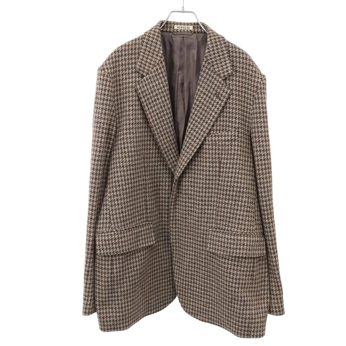 AURALEE オーラリー 23AW RITISH WOOL TWEED OVER JACKET ウールジャケット A23AJ01BT