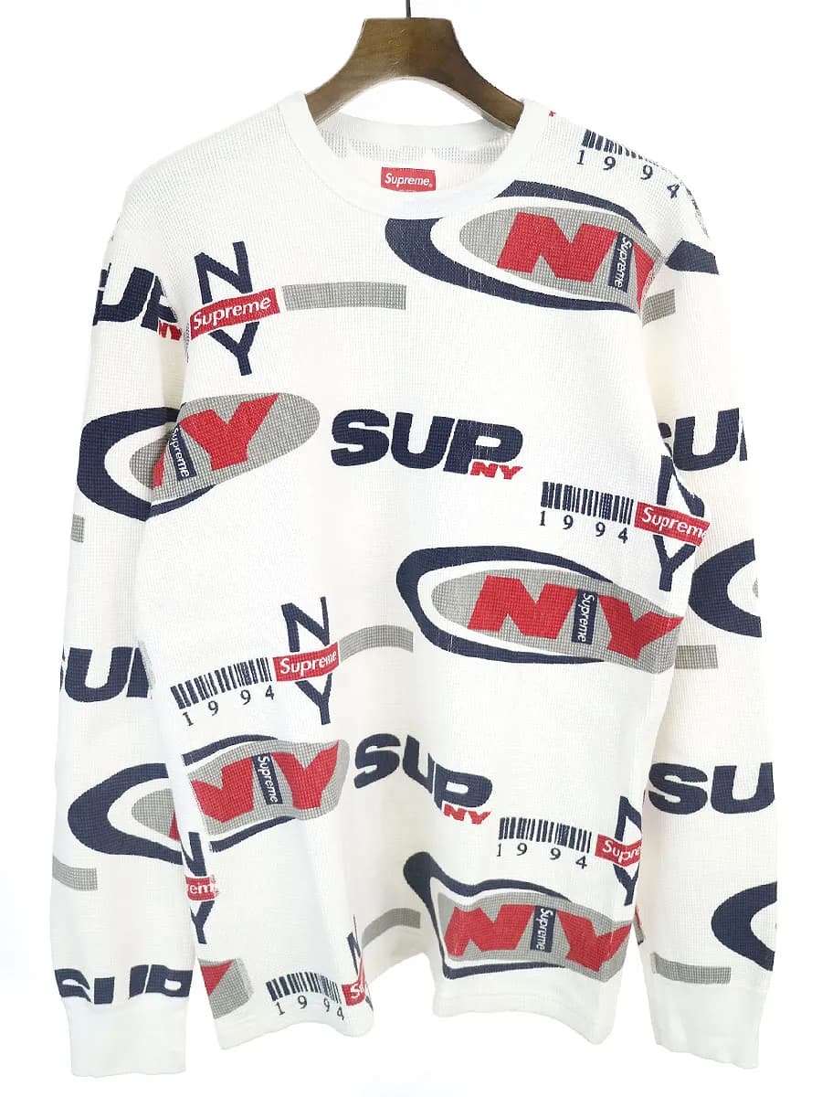Supreme シュプリーム 18AW NY waffle thermal 長袖カットソー