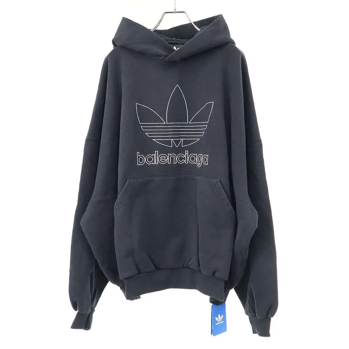 BALENCIAGA バレンシアガ アディダス Large Hoodie Oversized オーバーサイズパーカー 712396 TNVA9