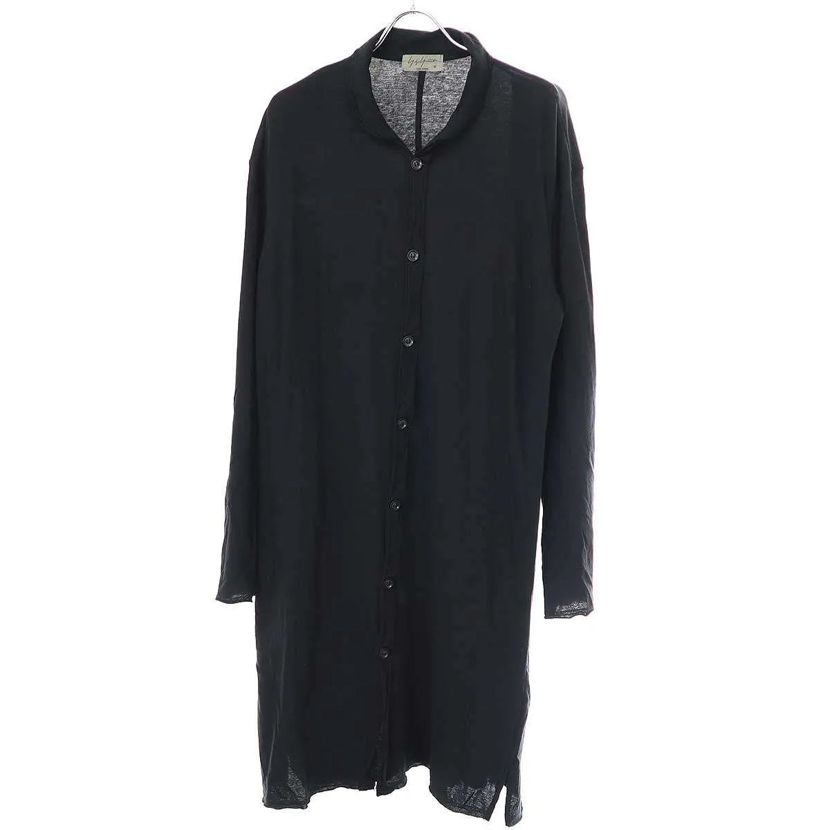 Yohji Yamamoto ヨウジヤマモト プールオム 18AW レイヤードデザインコットンジャージーロングシャツ