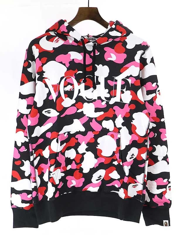 A BATHING APE ア ベイシング エイプ × ヴォーグ 22SS PULLOVER HOODIE プルオーバーパーカー