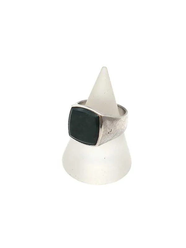 TOM WOOD トムウッド Cushion Green Marble Ring クッション マーブルリング