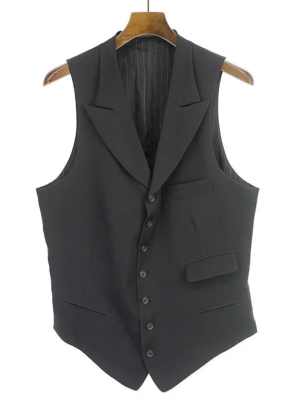Yohji Yamamoto ヨウジヤマモト プール オム 20AW ピークドラペルジレベスト