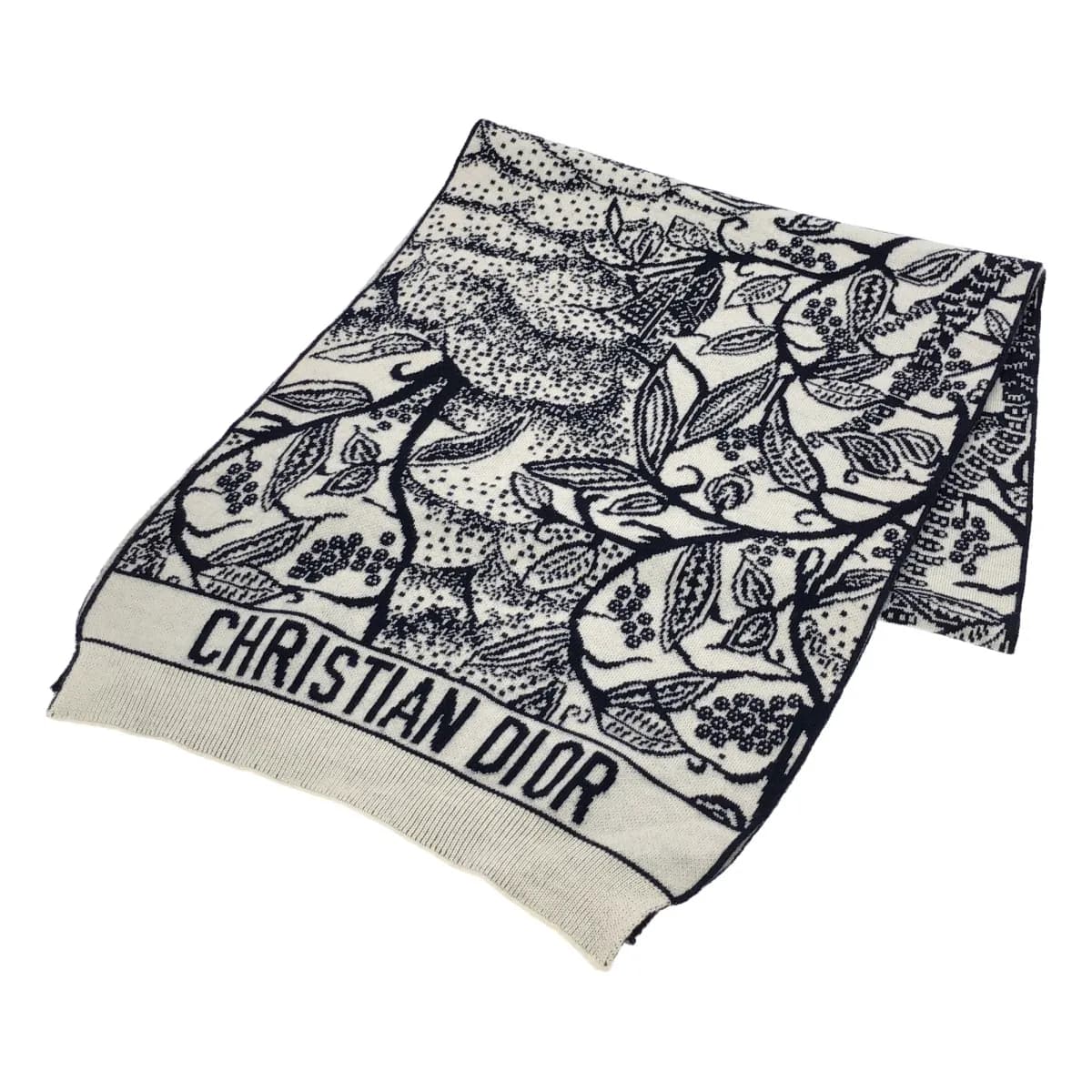 Christian Dior クリスチャンディオール トワル ジュイ ニットマフラー