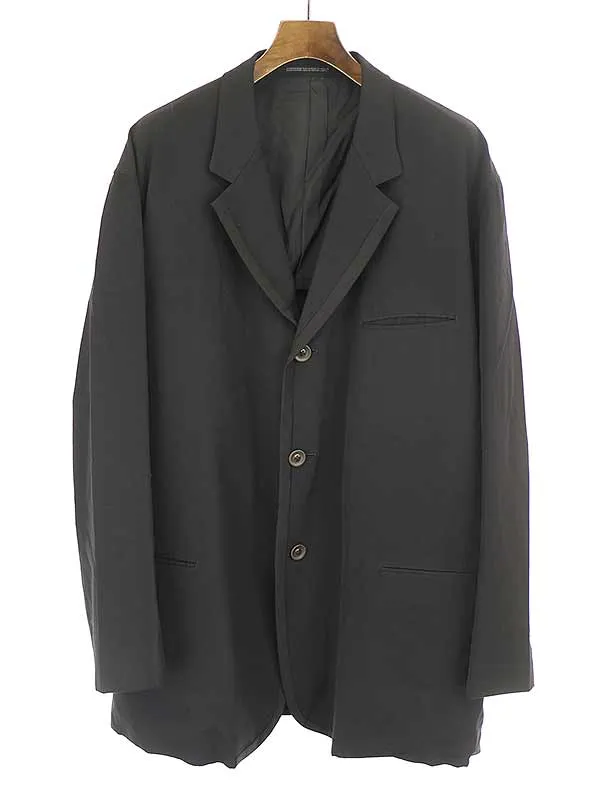 Yohji Yamamoto ヨウジヤマモト プール オム 98SS 3B背抜きウールジャケット