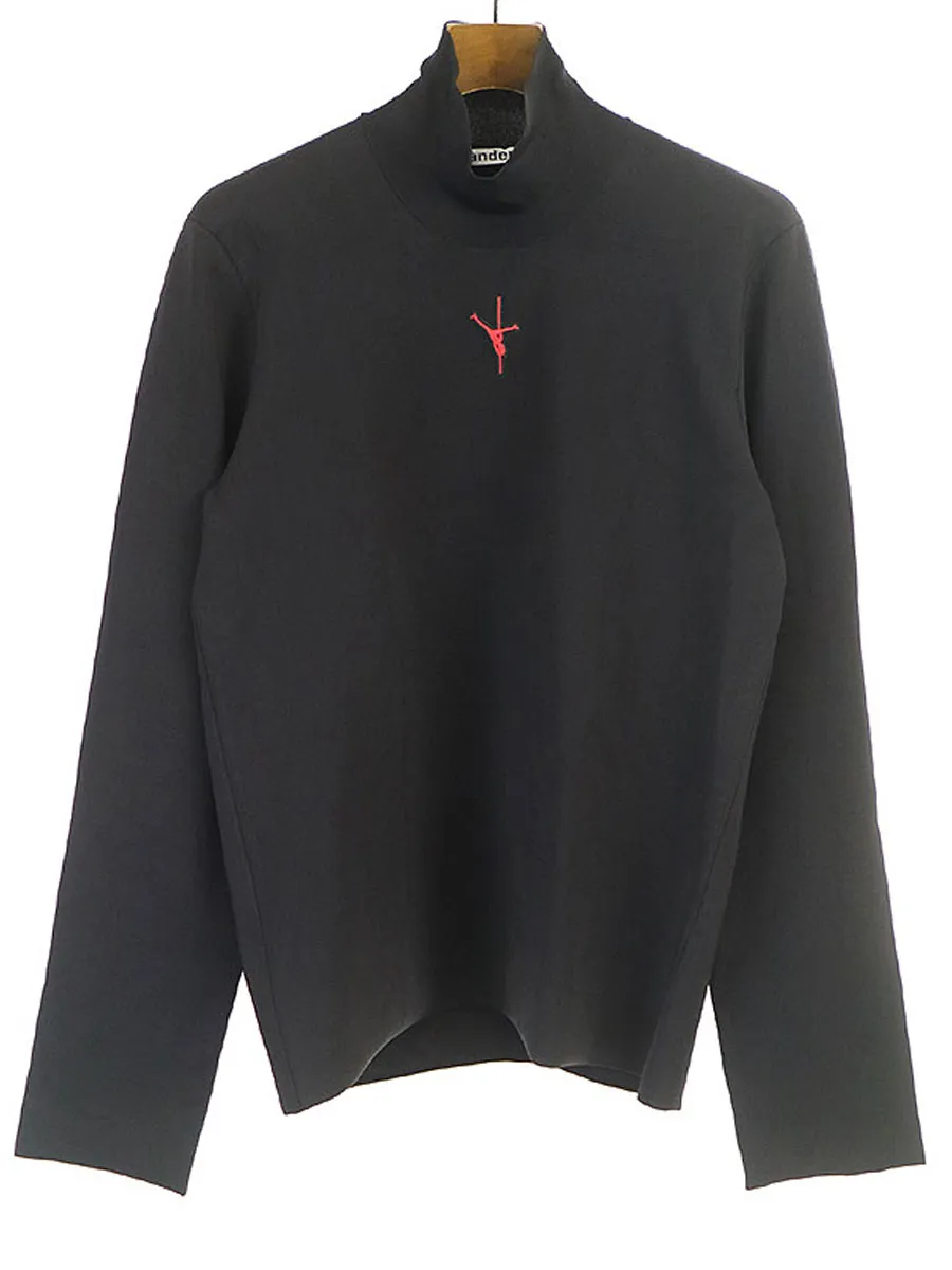 ALEXANDER WANG アレキサンダーワン ロゴ刺繍ハイネックカットソー