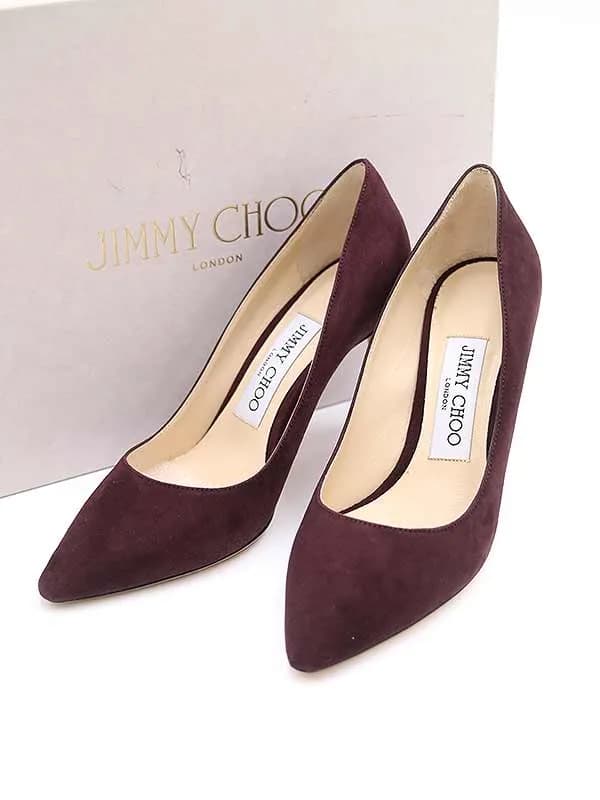 JIMMY CHOO ジミー チュウ ROMY 85 ピンヒールスウェードパンプス