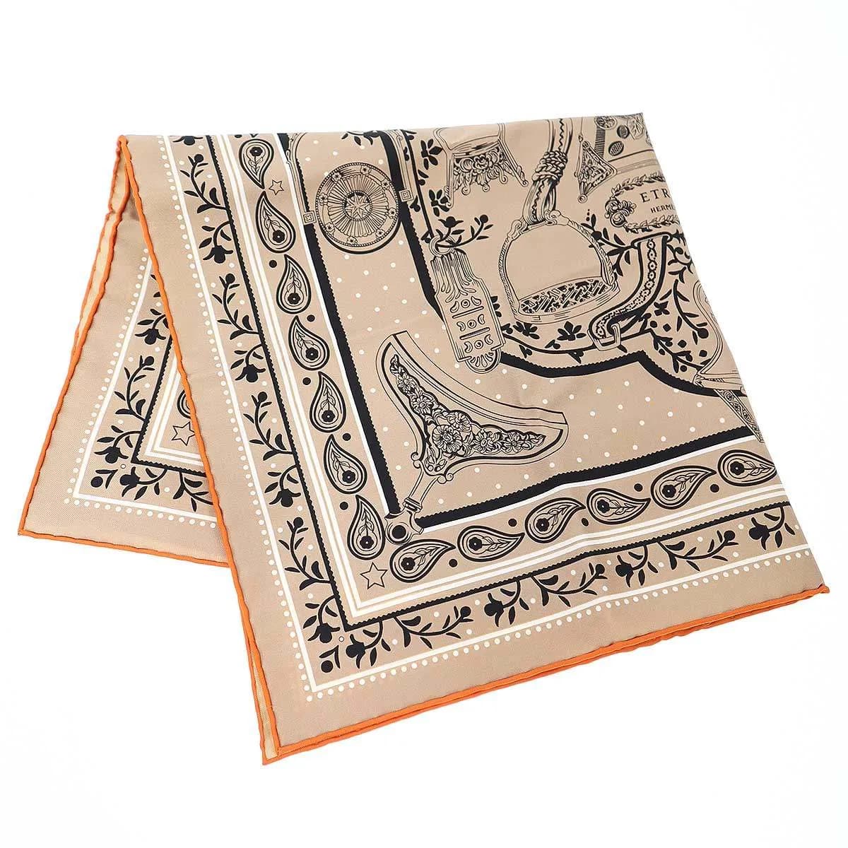 HERMES エルメス 26SS Etriers Remix bandana 55 鐙・シルクバンダナ