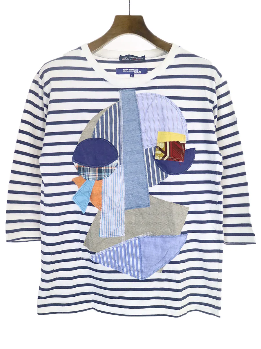 COMME des GARCONS ジュンヤワタナベ コムデギャルソン マン × セントジェームス パッチワークボーダーカットソー