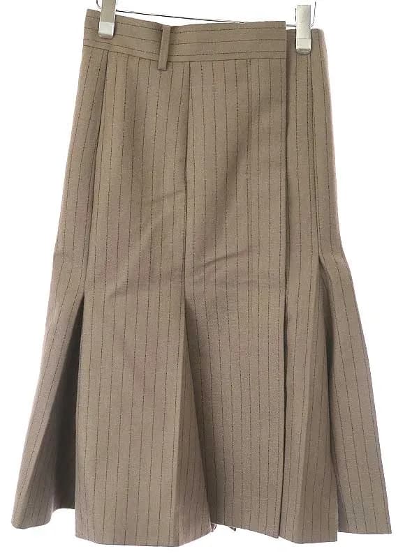 sacai サカイ 22AW Chalk Stripe Skirt チョークストライプ ウールスカート