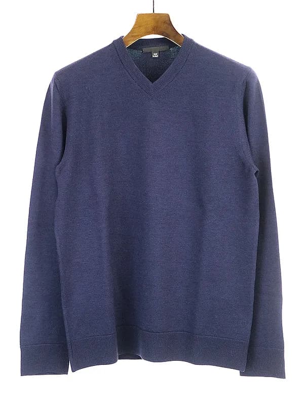 HELMUT LANG ヘルムート ラング Vネックウールニットセーター