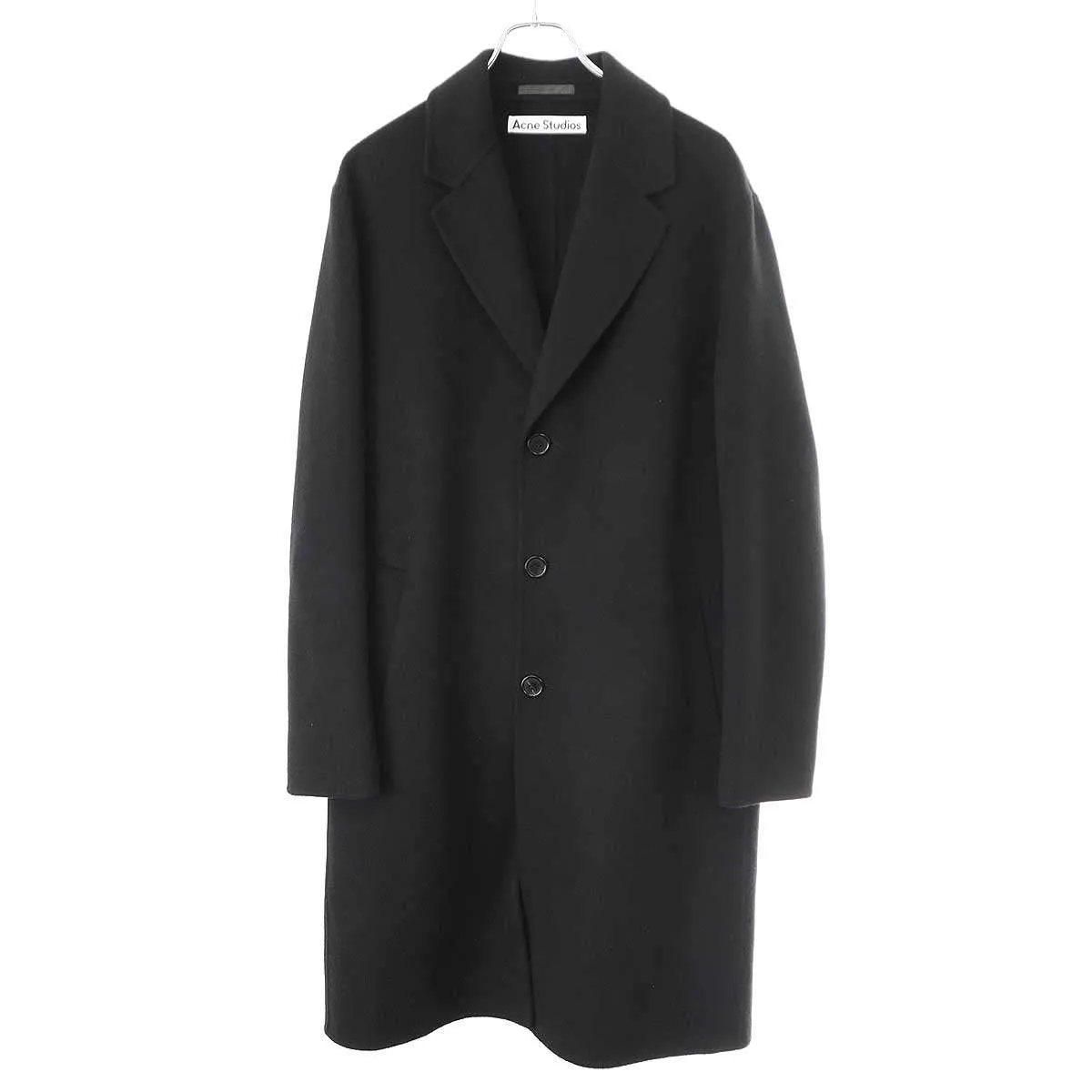 Acne Studios アクネストゥディオズ 22AW シングルブレストダブルフェイスコート FN-MN-OUTW000684 ブラック 46