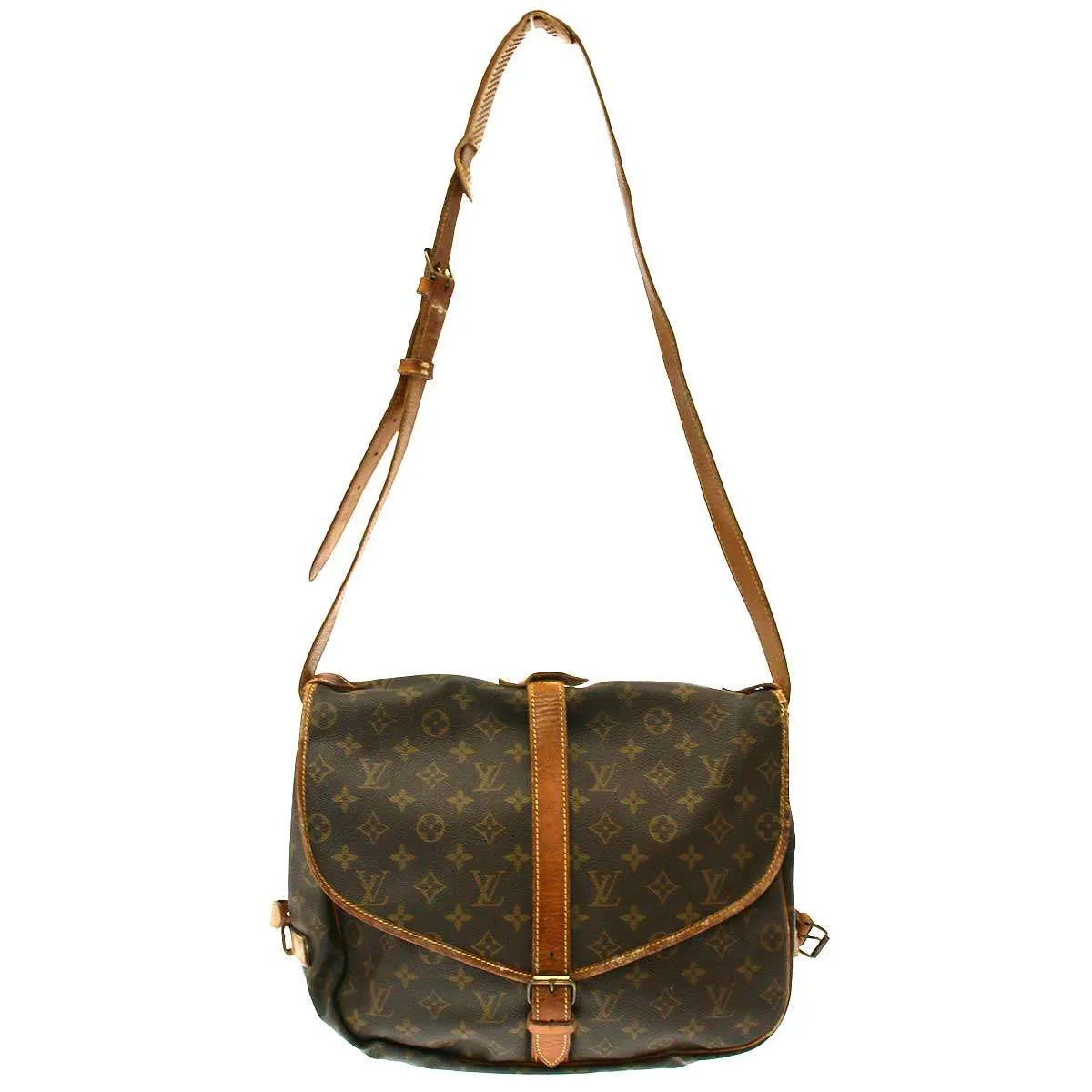 LOUIS VUITTON ルイヴィトン M42254 ソミュール35 GM モノグラムショルダーバッグ シリアルNo AR8910
