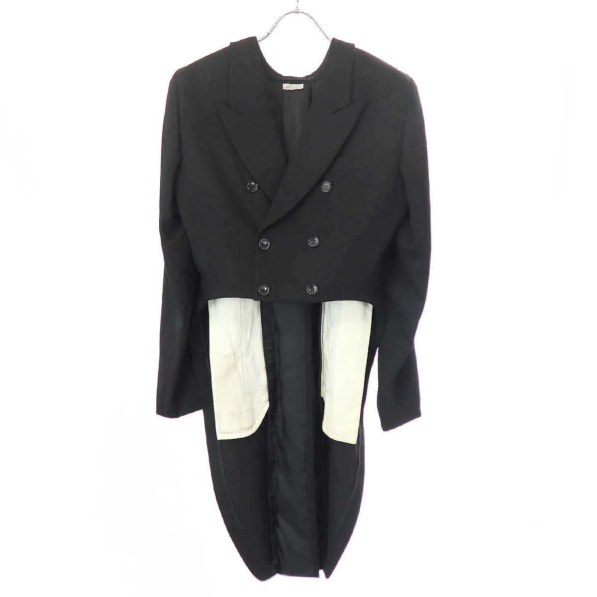 COMME des GARCONS コム デギャルソンオムプリュス 24SS 逆燕尾ウールロングジャケット