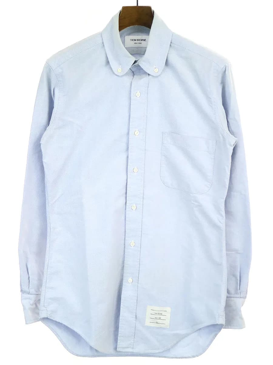 THOM BROWNE トムブラウン 14SS ラウンドカラーボタンダウンオックスフォードシャツ
